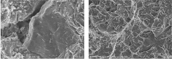 斷裂源區微觀形貌 圖12-20 斷面中心區域微觀形貌